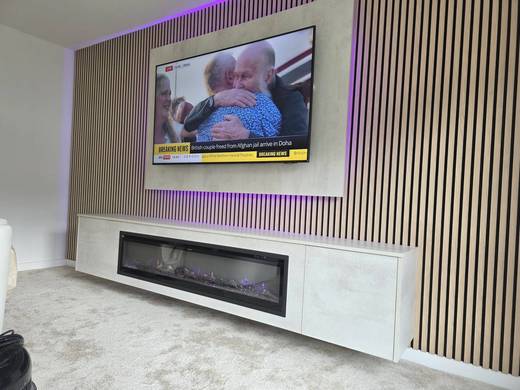 Bespoke media wall installation in Dalry by MPS Media Walls