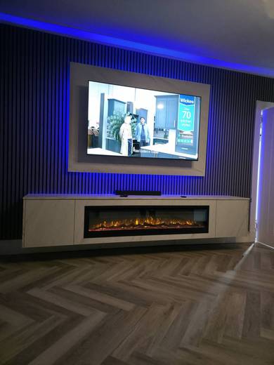 Media wall installation in Edinburgh