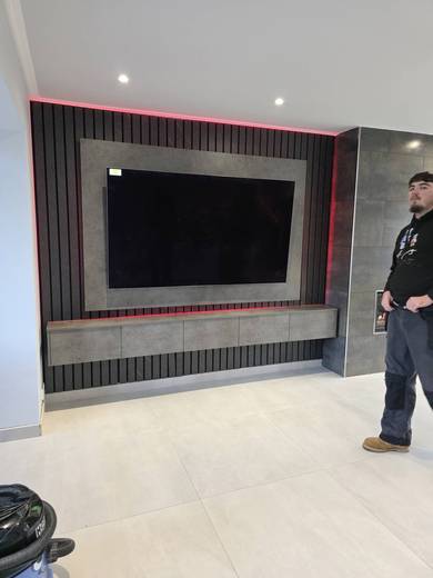 Bespoke media wall installation in Falkirk by MPS Media Walls