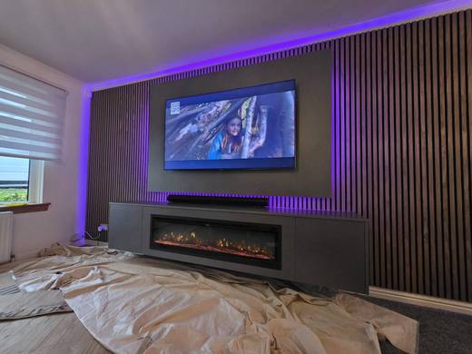 Bespoke media wall installation in Grangemouth by MPS Media Walls