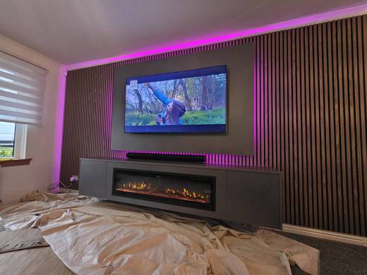 Bespoke media wall installation in Grangemouth by MPS Media Walls