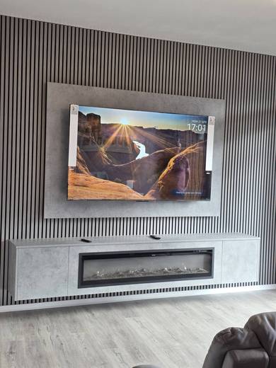 Bespoke media wall installation in Harthill by MPS Media Walls