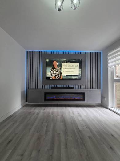 Media wall installation in North Lanarkshire
