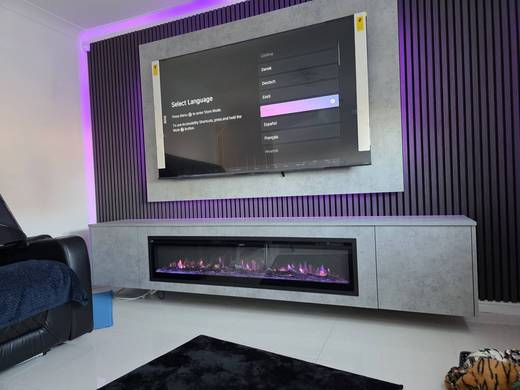 Bespoke media wall installation in Paisley by MPS Media Walls